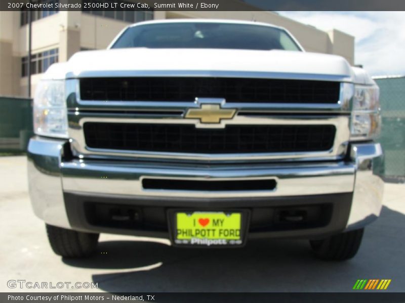 Summit White / Ebony 2007 Chevrolet Silverado 2500HD LT Crew Cab