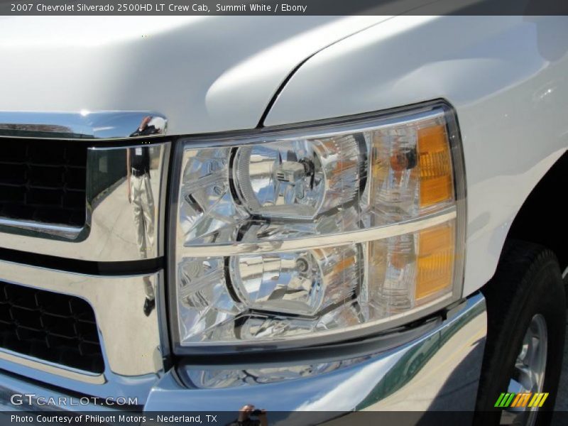 Summit White / Ebony 2007 Chevrolet Silverado 2500HD LT Crew Cab