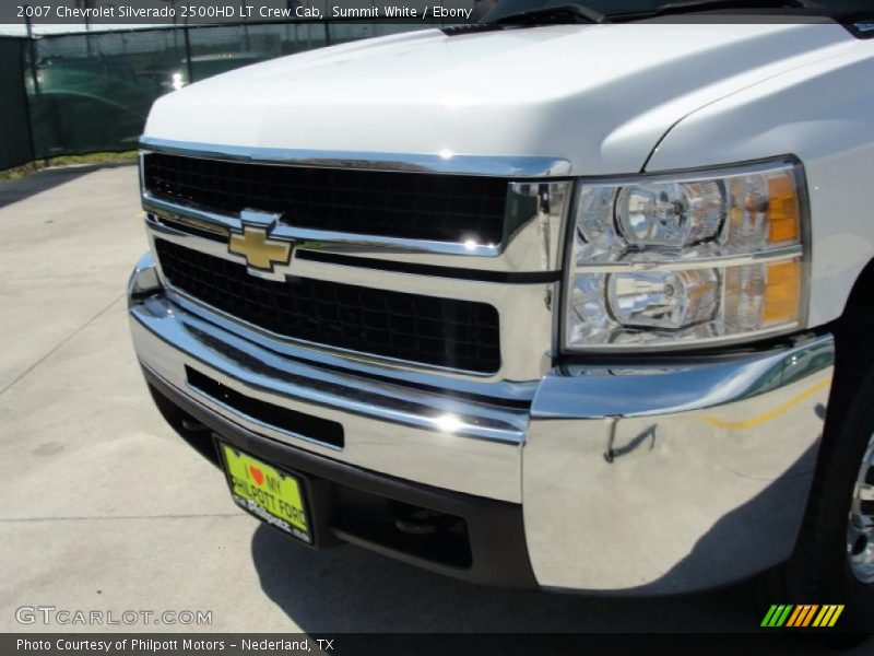 Summit White / Ebony 2007 Chevrolet Silverado 2500HD LT Crew Cab