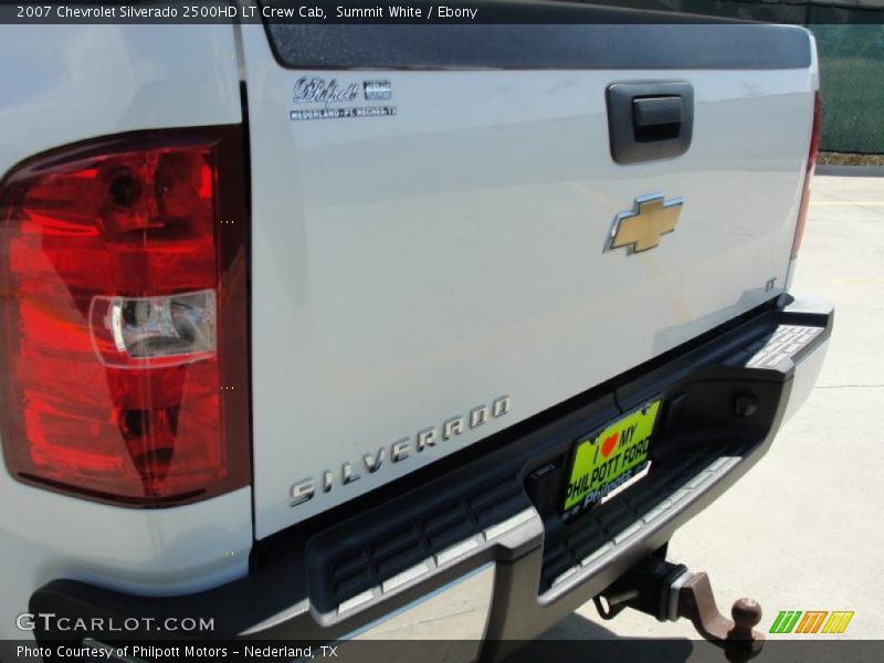 Summit White / Ebony 2007 Chevrolet Silverado 2500HD LT Crew Cab