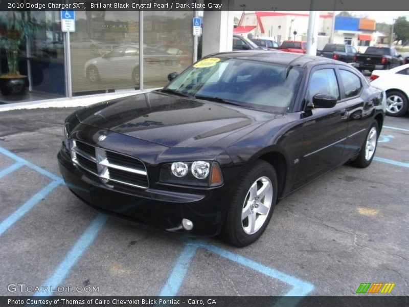 Brilliant Black Crystal Pearl / Dark Slate Gray 2010 Dodge Charger SXT