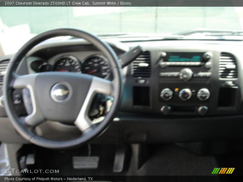 Summit White / Ebony 2007 Chevrolet Silverado 2500HD LT Crew Cab
