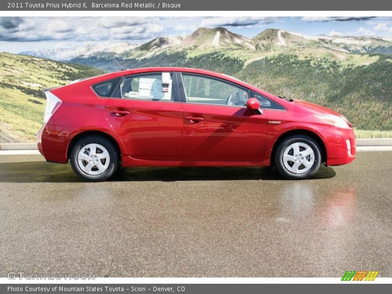 Barcelona Red Metallic / Bisque 2011 Toyota Prius Hybrid II