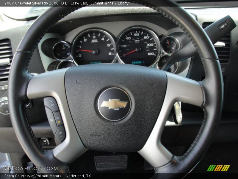 Summit White / Ebony 2007 Chevrolet Silverado 2500HD LT Crew Cab