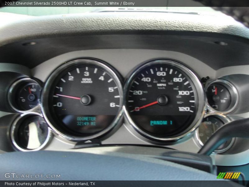Summit White / Ebony 2007 Chevrolet Silverado 2500HD LT Crew Cab