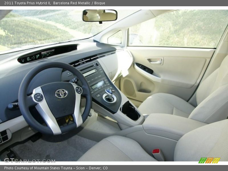 Barcelona Red Metallic / Bisque 2011 Toyota Prius Hybrid II