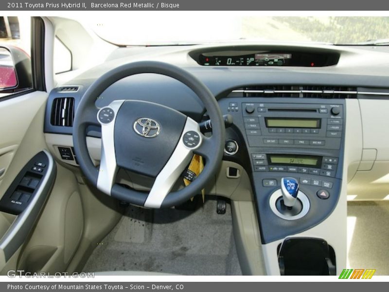 Barcelona Red Metallic / Bisque 2011 Toyota Prius Hybrid II