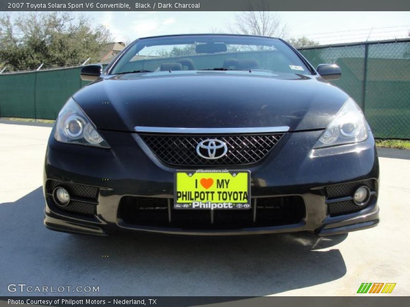 Black / Dark Charcoal 2007 Toyota Solara Sport V6 Convertible