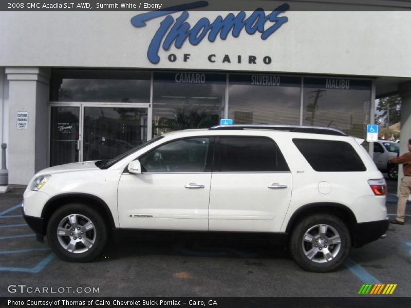 Summit White / Ebony 2008 GMC Acadia SLT AWD