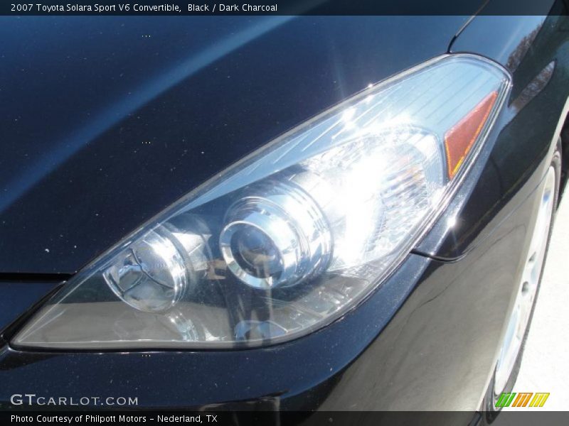 Black / Dark Charcoal 2007 Toyota Solara Sport V6 Convertible