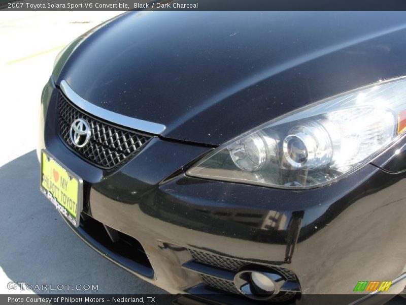Black / Dark Charcoal 2007 Toyota Solara Sport V6 Convertible