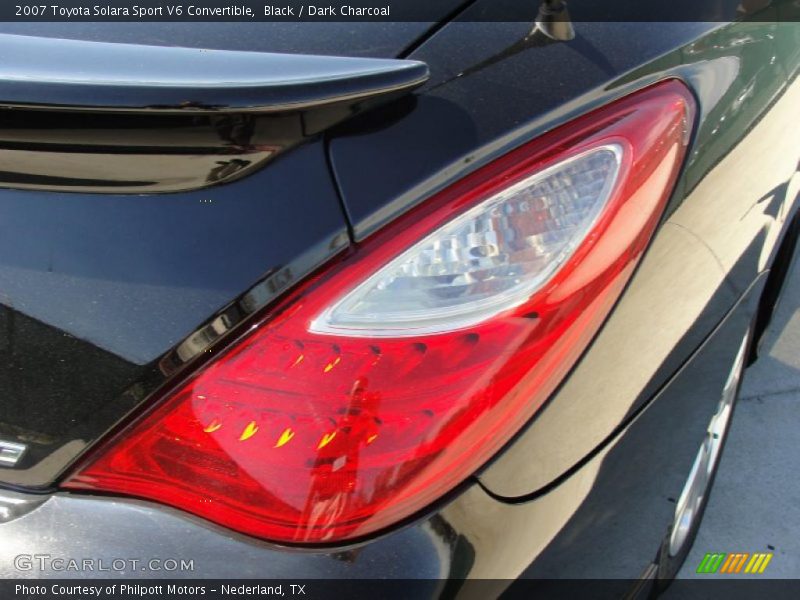 Black / Dark Charcoal 2007 Toyota Solara Sport V6 Convertible
