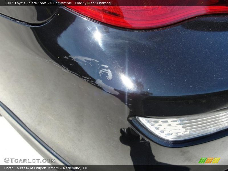 Black / Dark Charcoal 2007 Toyota Solara Sport V6 Convertible