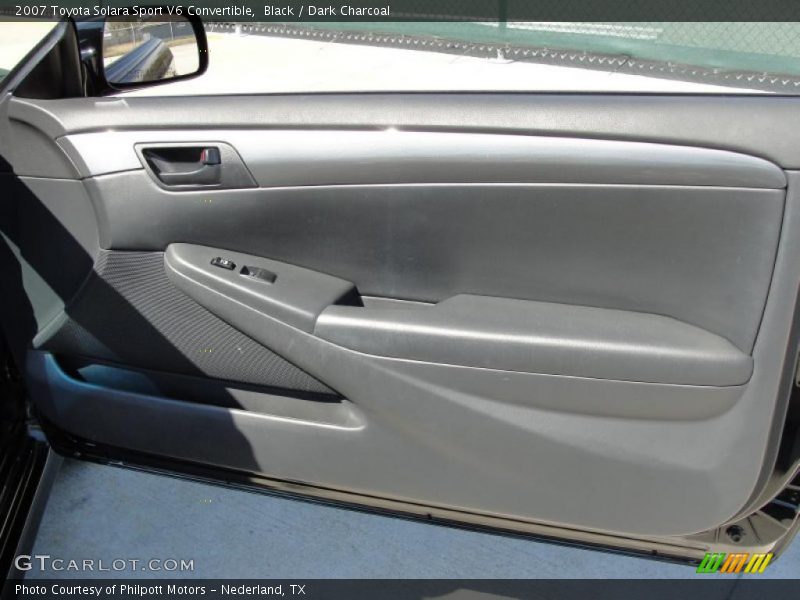 Black / Dark Charcoal 2007 Toyota Solara Sport V6 Convertible