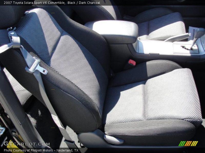Black / Dark Charcoal 2007 Toyota Solara Sport V6 Convertible