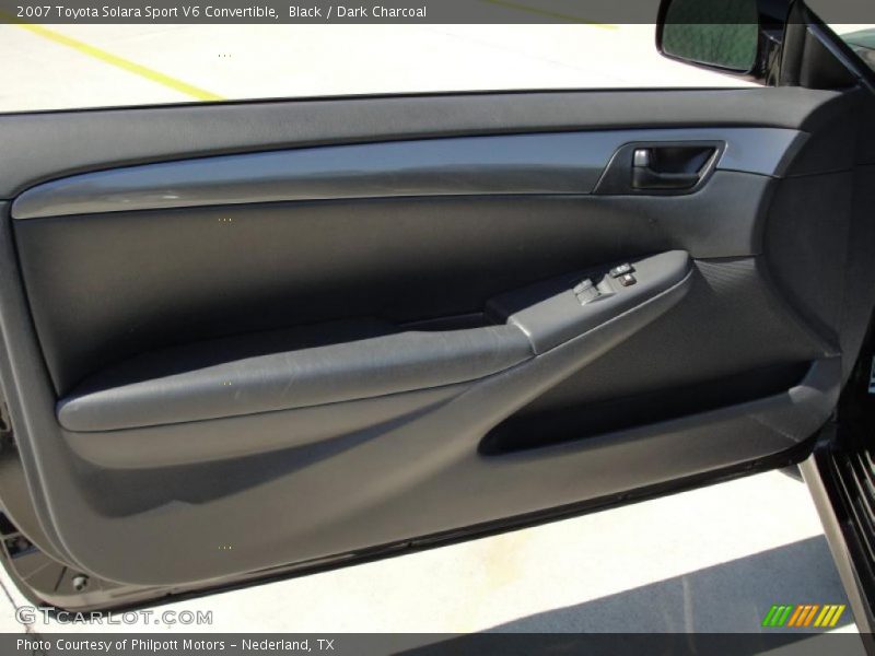 Black / Dark Charcoal 2007 Toyota Solara Sport V6 Convertible