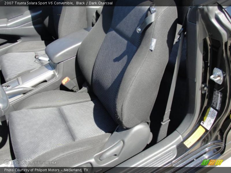 Black / Dark Charcoal 2007 Toyota Solara Sport V6 Convertible
