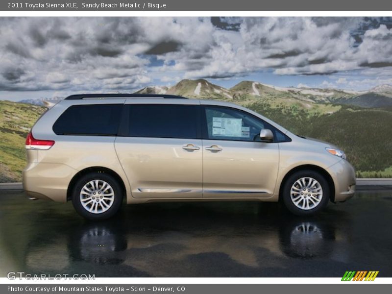 Sandy Beach Metallic / Bisque 2011 Toyota Sienna XLE