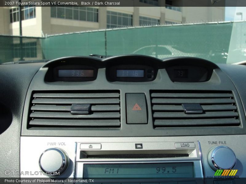 Black / Dark Charcoal 2007 Toyota Solara Sport V6 Convertible