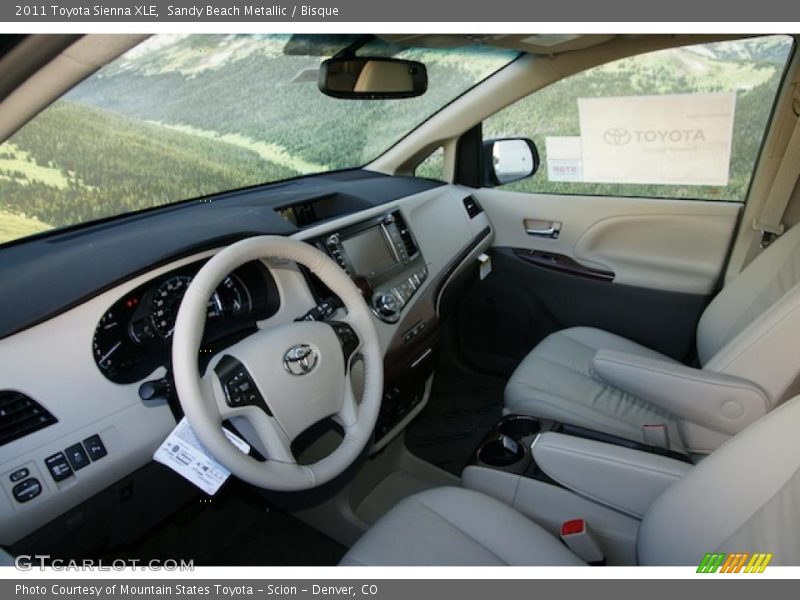  2011 Sienna XLE Bisque Interior