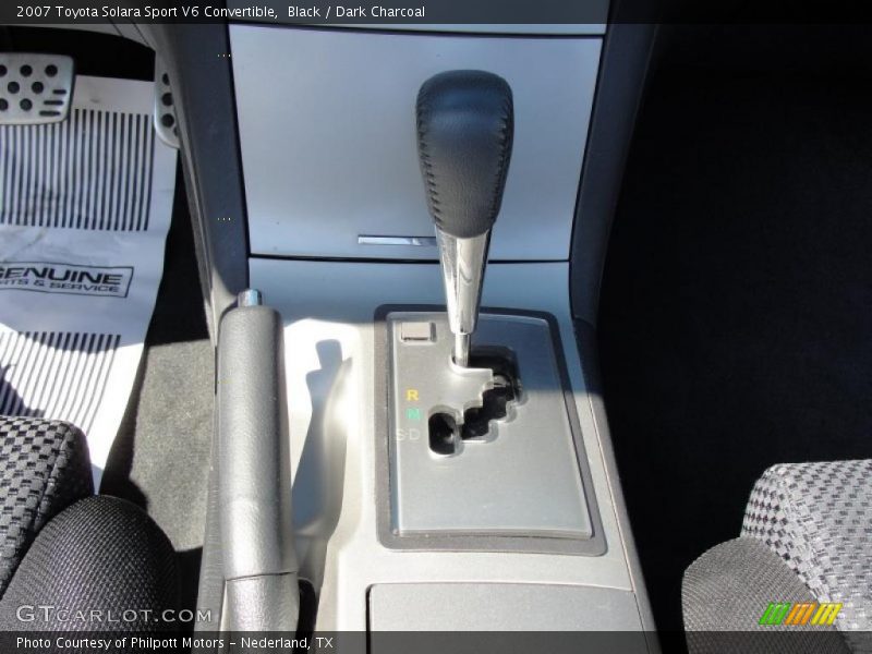 Black / Dark Charcoal 2007 Toyota Solara Sport V6 Convertible