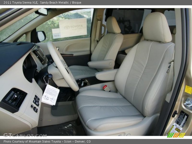  2011 Sienna XLE Bisque Interior