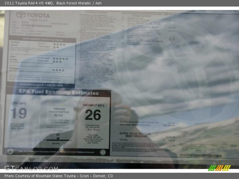 Black Forest Metallic / Ash 2011 Toyota RAV4 V6 4WD