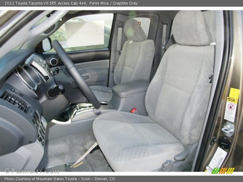  2011 Tacoma V6 SR5 Access Cab 4x4 Graphite Gray Interior