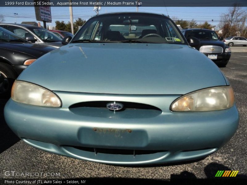 Aquamarine Frost Metallic / Medium Prairie Tan 1999 Ford Escort SE Sedan