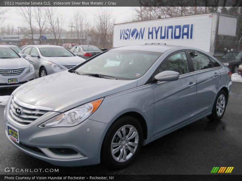 Iridescent Silver Blue Metallic / Gray 2011 Hyundai Sonata GLS
