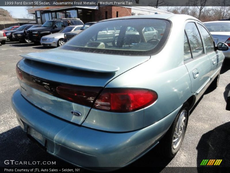 Aquamarine Frost Metallic / Medium Prairie Tan 1999 Ford Escort SE Sedan