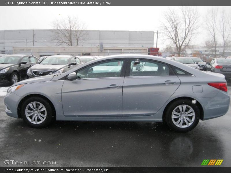 Iridescent Silver Blue Metallic / Gray 2011 Hyundai Sonata GLS
