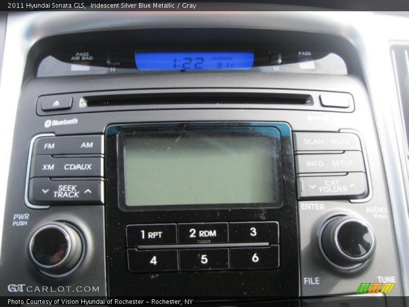 Iridescent Silver Blue Metallic / Gray 2011 Hyundai Sonata GLS