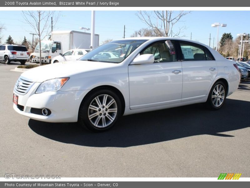 Blizzard White Pearl / Ivory Beige 2008 Toyota Avalon Limited
