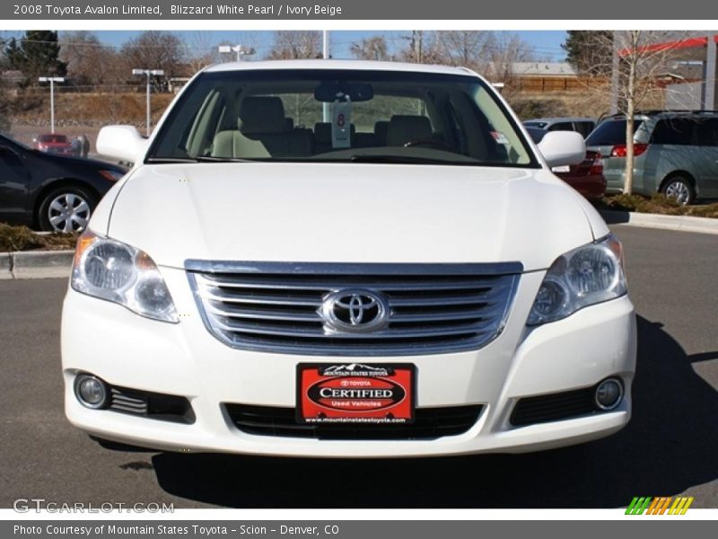 Blizzard White Pearl / Ivory Beige 2008 Toyota Avalon Limited