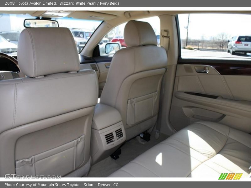 Blizzard White Pearl / Ivory Beige 2008 Toyota Avalon Limited