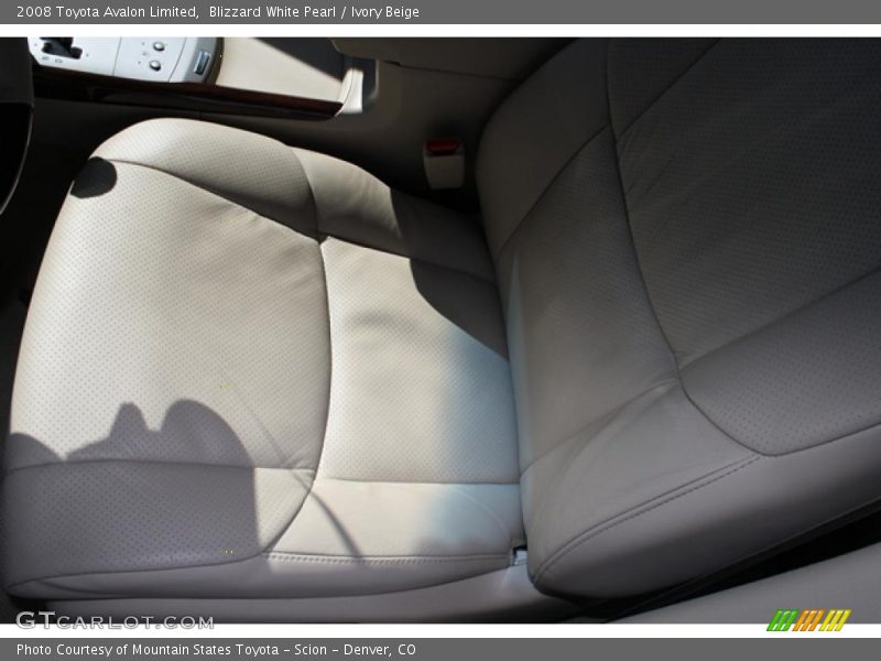 Blizzard White Pearl / Ivory Beige 2008 Toyota Avalon Limited