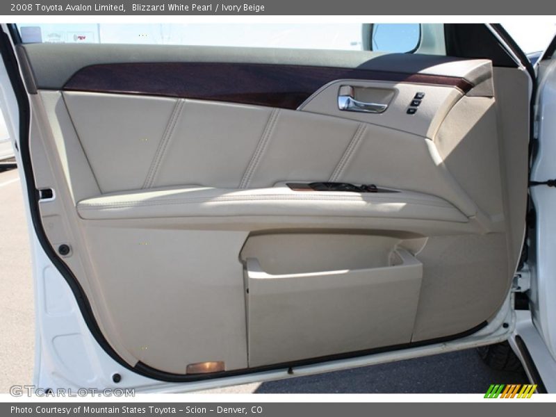 Blizzard White Pearl / Ivory Beige 2008 Toyota Avalon Limited