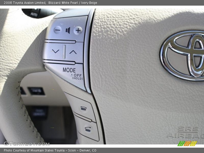 Blizzard White Pearl / Ivory Beige 2008 Toyota Avalon Limited