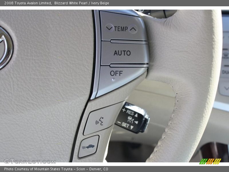 Blizzard White Pearl / Ivory Beige 2008 Toyota Avalon Limited
