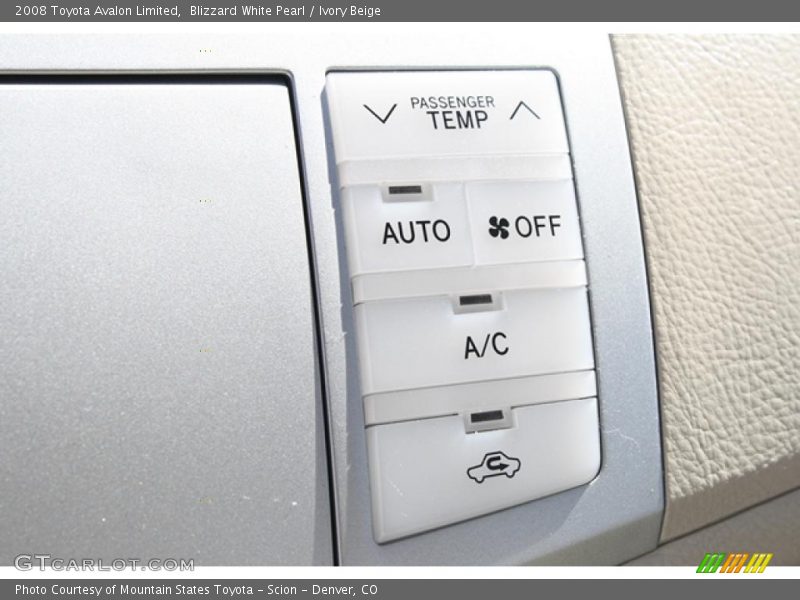 Blizzard White Pearl / Ivory Beige 2008 Toyota Avalon Limited