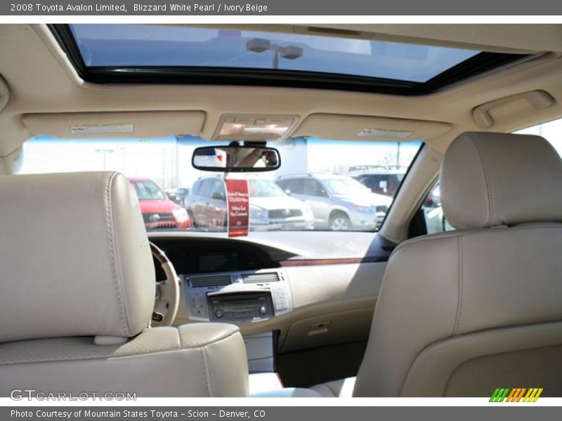 Blizzard White Pearl / Ivory Beige 2008 Toyota Avalon Limited
