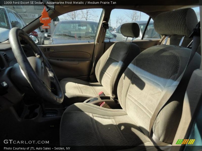 Aquamarine Frost Metallic / Medium Prairie Tan 1999 Ford Escort SE Sedan