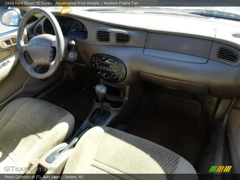Aquamarine Frost Metallic / Medium Prairie Tan 1999 Ford Escort SE Sedan
