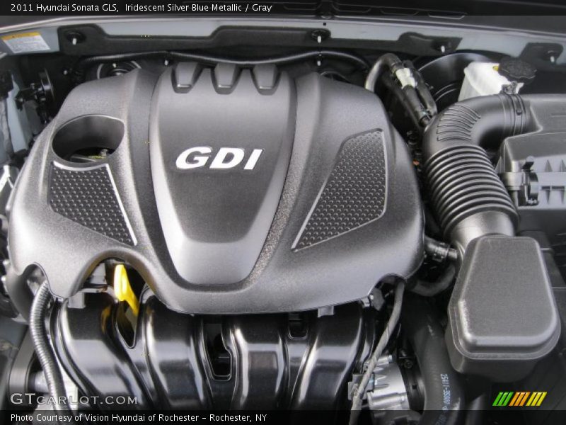 Iridescent Silver Blue Metallic / Gray 2011 Hyundai Sonata GLS