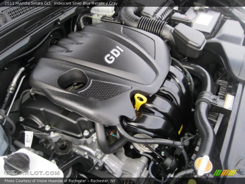 Iridescent Silver Blue Metallic / Gray 2011 Hyundai Sonata GLS