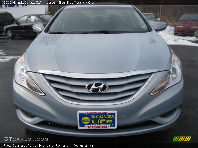 Iridescent Silver Blue Metallic / Gray 2011 Hyundai Sonata GLS