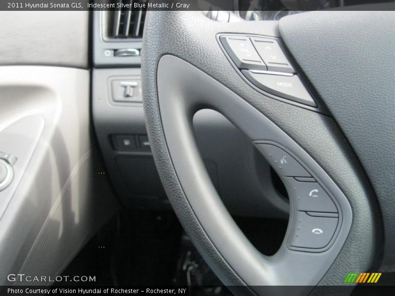 Iridescent Silver Blue Metallic / Gray 2011 Hyundai Sonata GLS