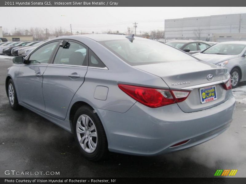 Iridescent Silver Blue Metallic / Gray 2011 Hyundai Sonata GLS