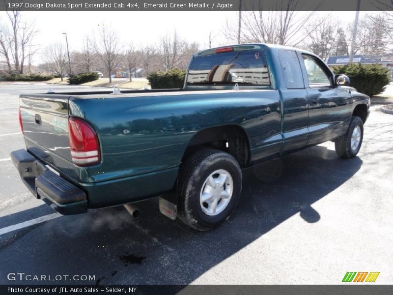Emerald Green Metallic / Agate 1997 Dodge Dakota Sport Extended Cab 4x4
